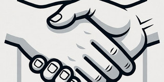 Mitgliedschaft Das Bild zeigt - in schematischer Darstellung - zwei ineinander greifende Hände.